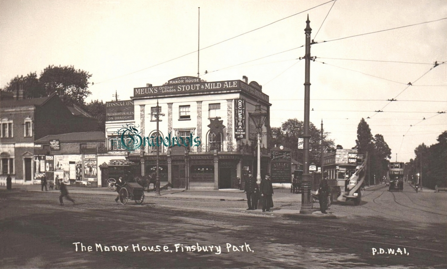 Manor House Pub, London -  - click image below to return