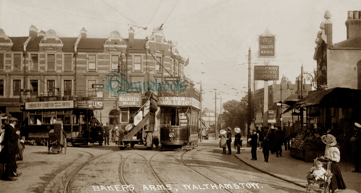  old photos of Bakers Arms, Hoe Street, Walthamstow, London,  - click image below to return