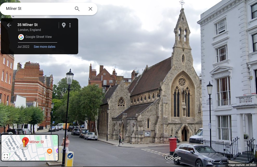 St. Simon's Church, Milner Street, Kensington & Chelsea, London - click image to return