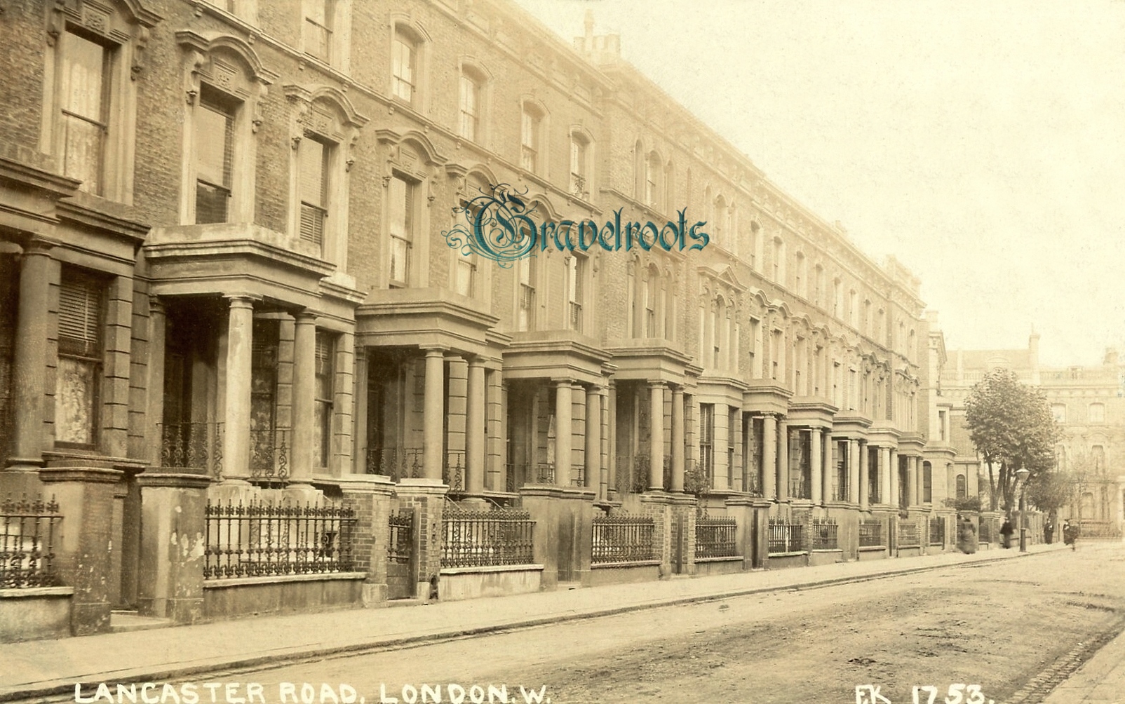  old photo Lancaster Road, Notting Hill, London Borough of Kensington & Chelsea, London  - click image below to return