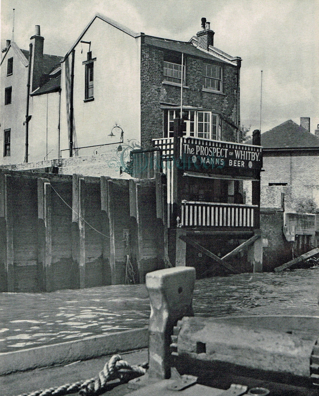 old photo of Prospect of Whitby, Wapping, London,  - click image below to return