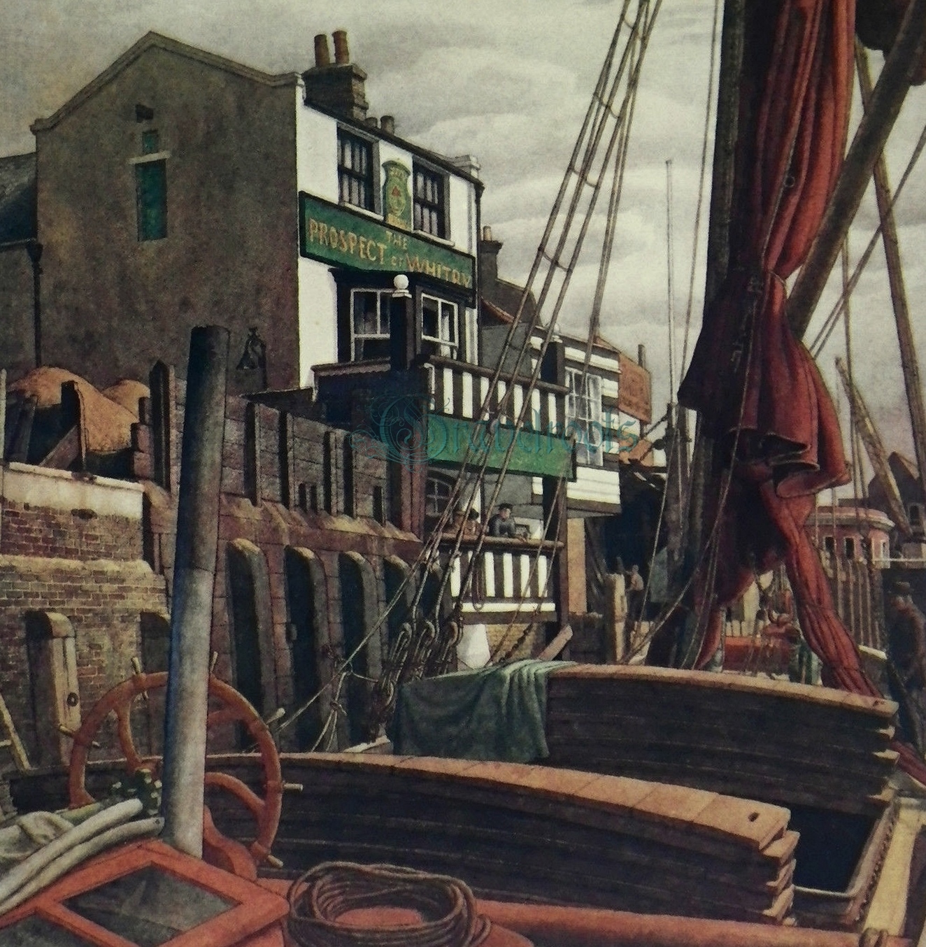  old image of Prospect of Whitby, Wapping, London,  - click image to return