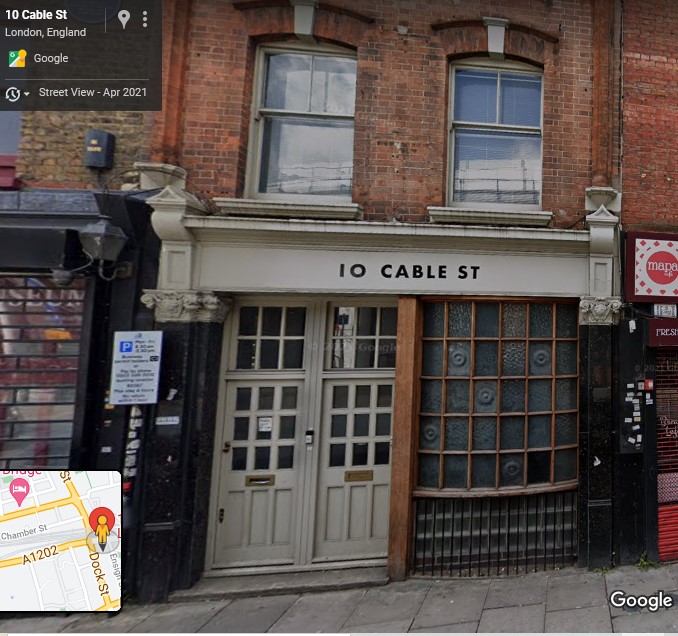 Cable Street, Wapping, London  - click image to return