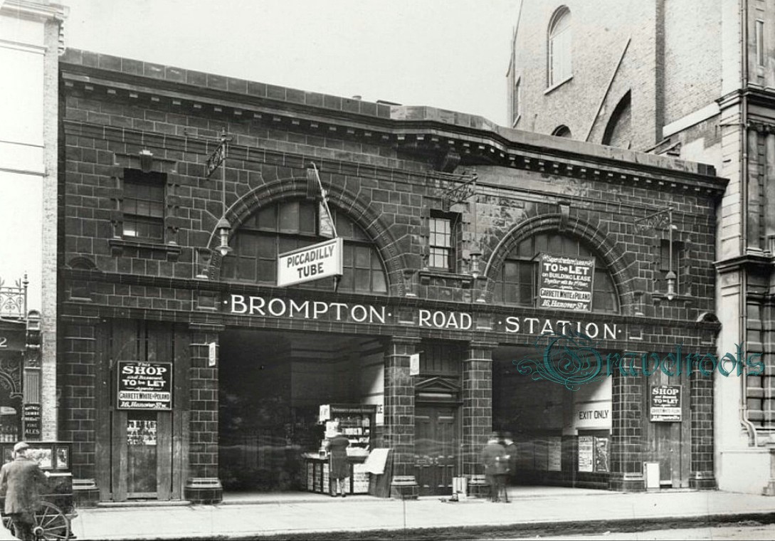 Brompton Road Tube Station, Knightsbridge, London, England - click to return
