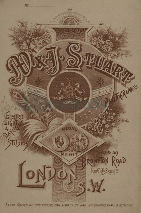 Ref-134, Stuart Bros., photographers, Knightsbridge, London - click to return
