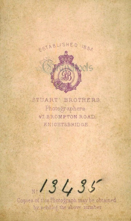Ref-138, Stuart Bros., photographers, Knightsbridge, London - click to return
