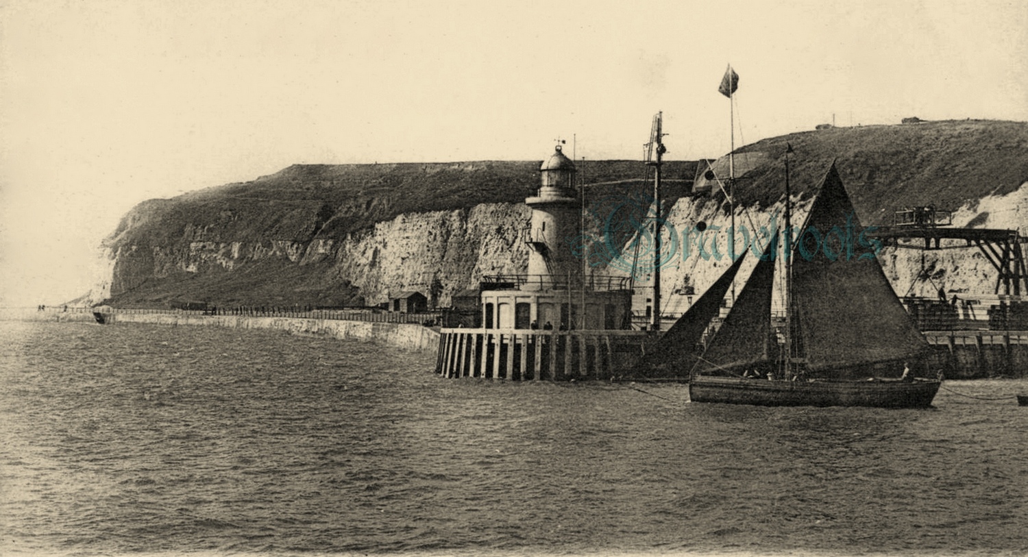  old photo of Newhaven, Sussex - click image to return