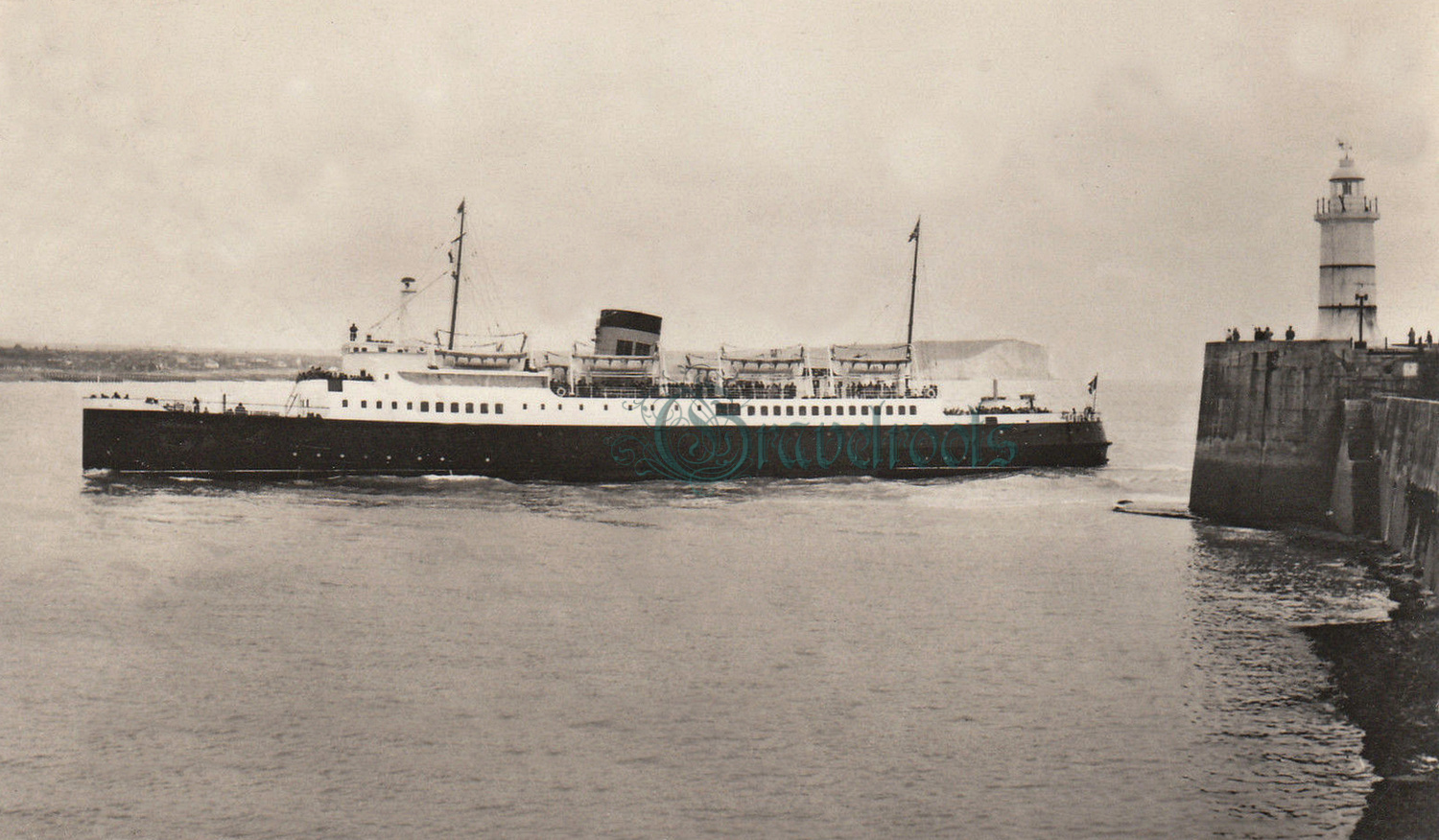  old photo of Newhaven, Sussex - click image below to return