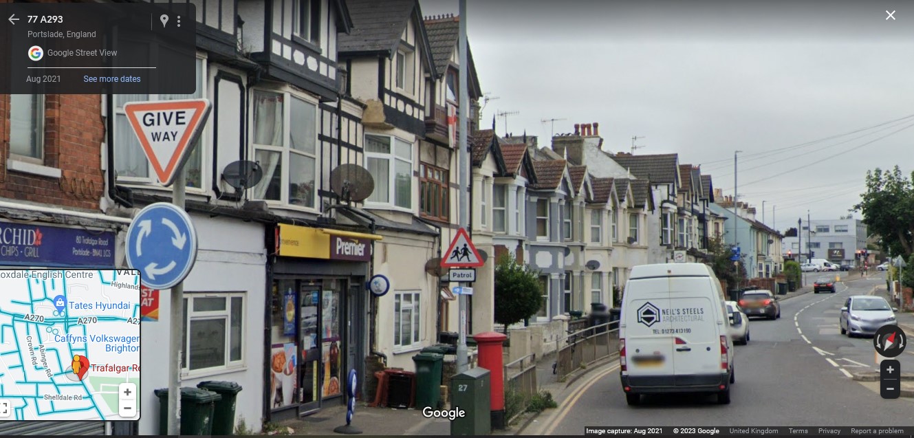 Trafalgar Road, Portslade, Sussex,  - click image to return