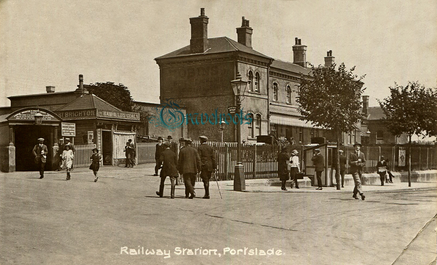 Railway Station, Portslade, Sussex,  -  - click image below to return