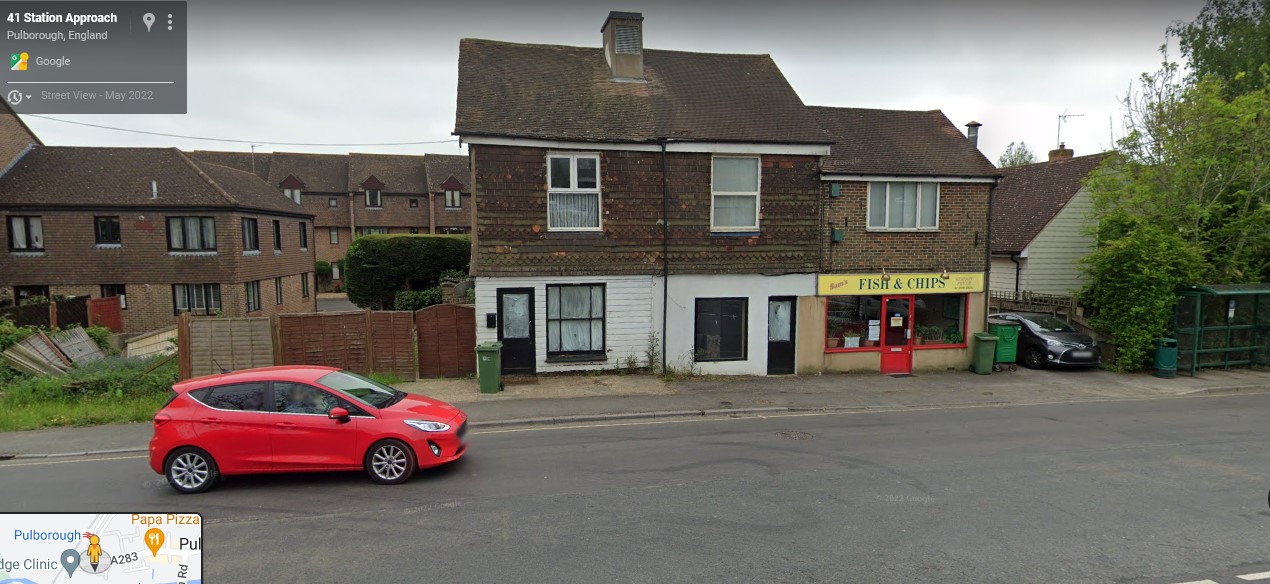 Station Road, A283, Pulborough, Sussex - click image to return