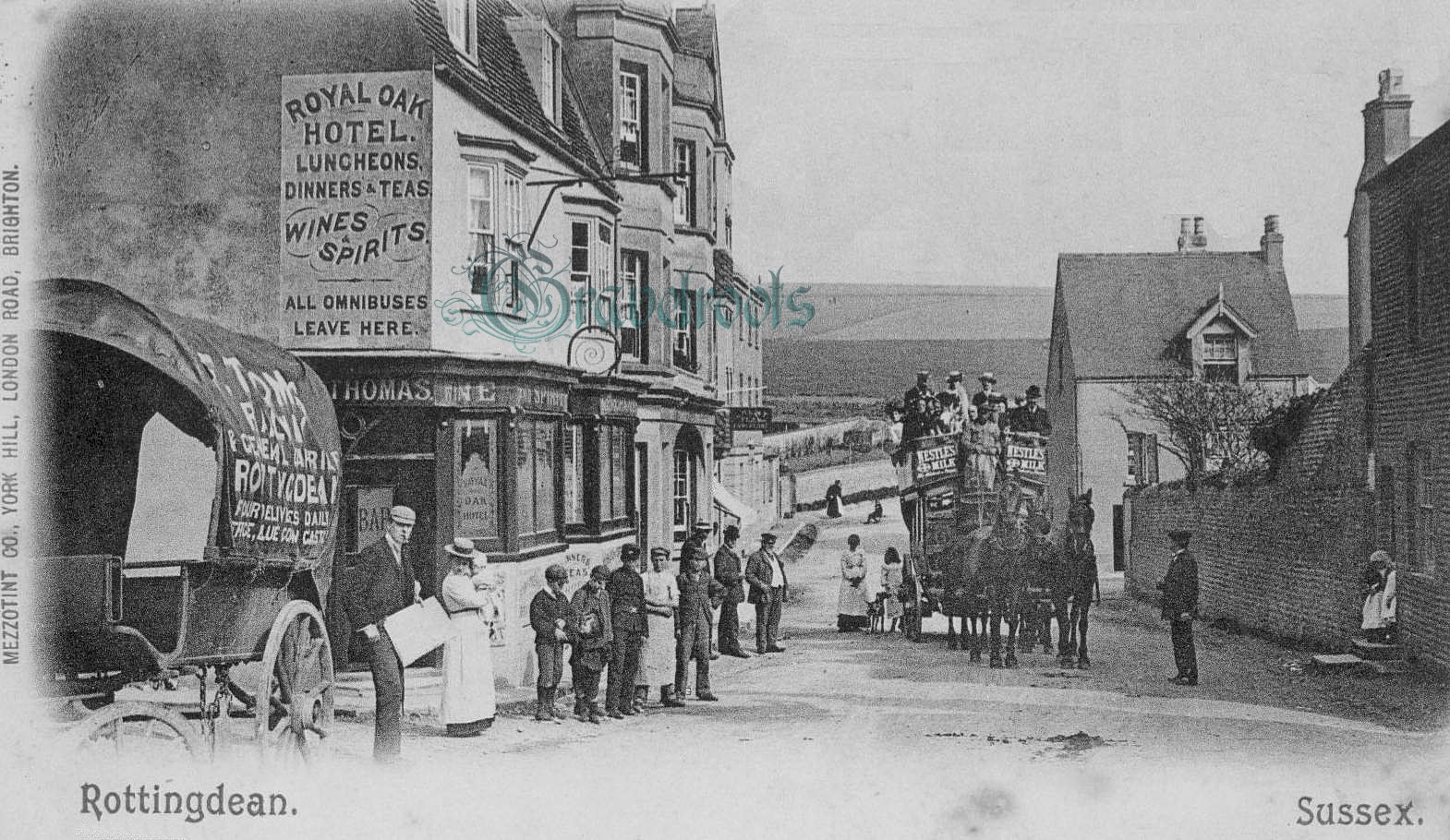 Omnibus at Royal Oak, Rottingdean -  - click image below to return