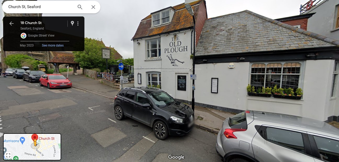 Old Plough pub, Church Street, Seaford, Sussex - click image to return