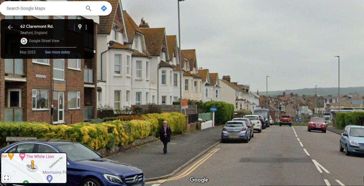 A259, Claremont Road, Seaford, Sussex - click image to return