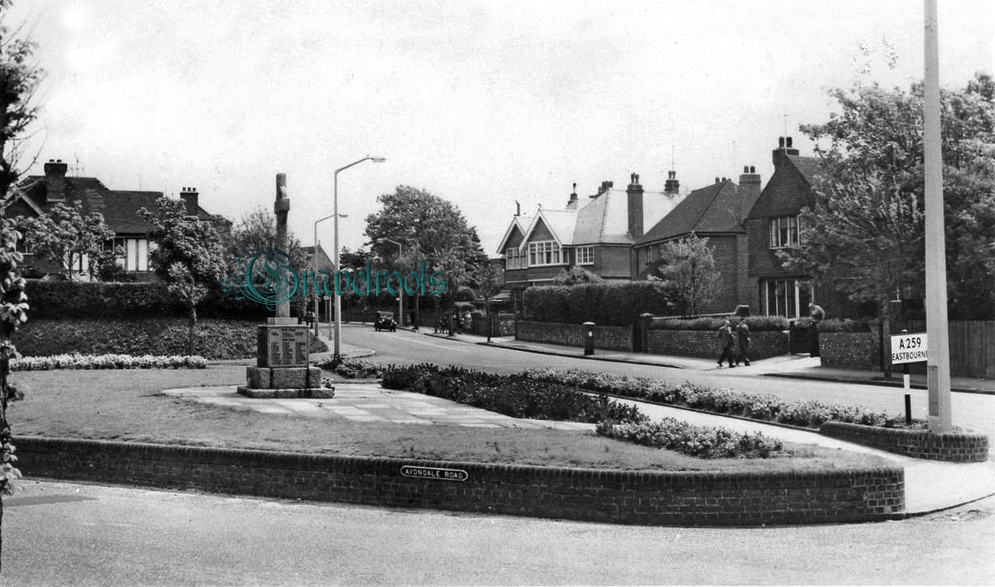 War Memorial, junction Avondale Road & Sutton Park Road, Seaford, Sussex -  - click image below to return