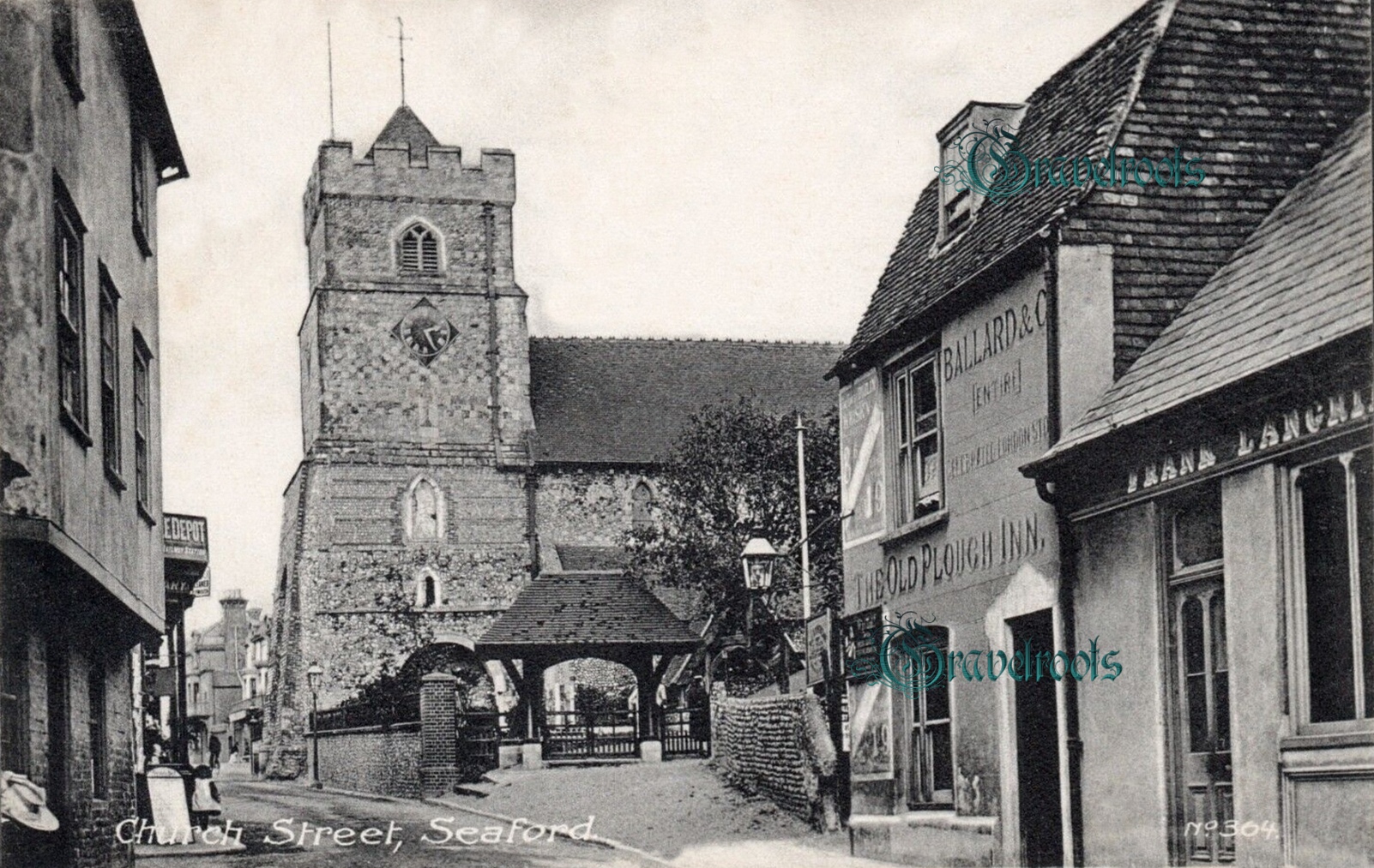 Old Plough pub, Church Street, Seaford, Sussex -  - click image below to return
