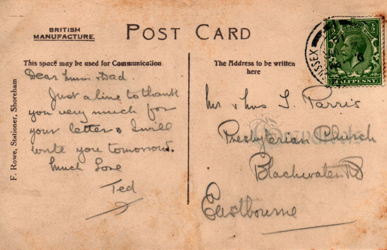 Old photo of Coombes near Shoreham, Sussex -  - click image to return