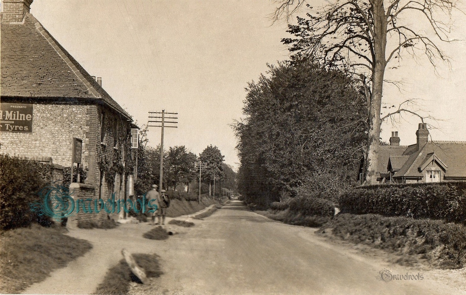 Old photo of West Dean -  - click image below to return