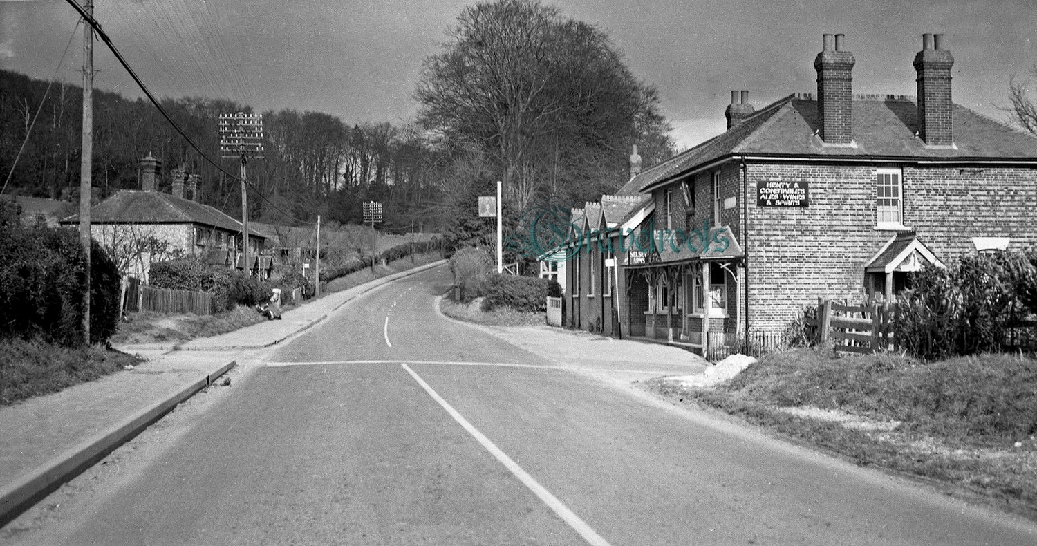 Old photos of Selsey Arms, West Dean - click image below  to return