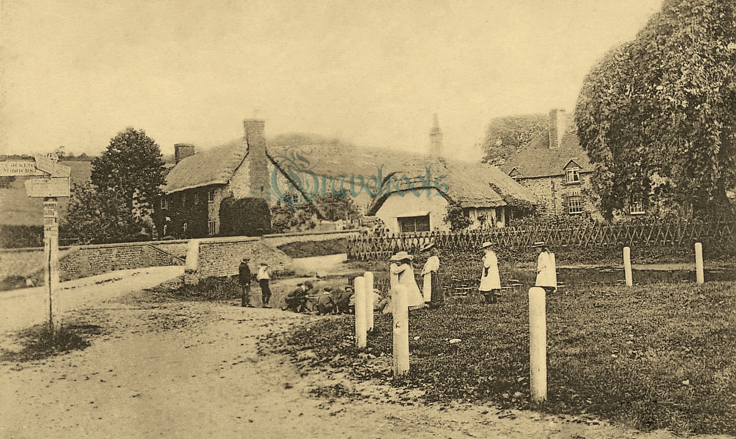 Old photo of Singleton Bridge - click image to return