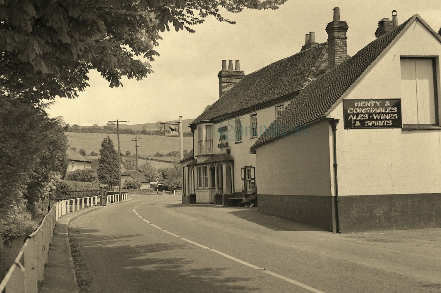 Old photo of Horse & Groom Pub, Singleton -  - click image below to return