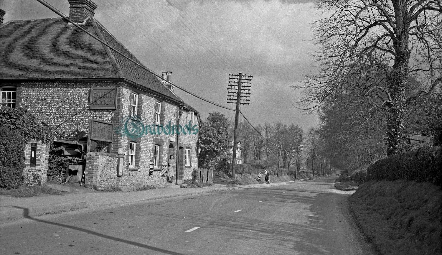 Old photo of West Dean - click image below to return