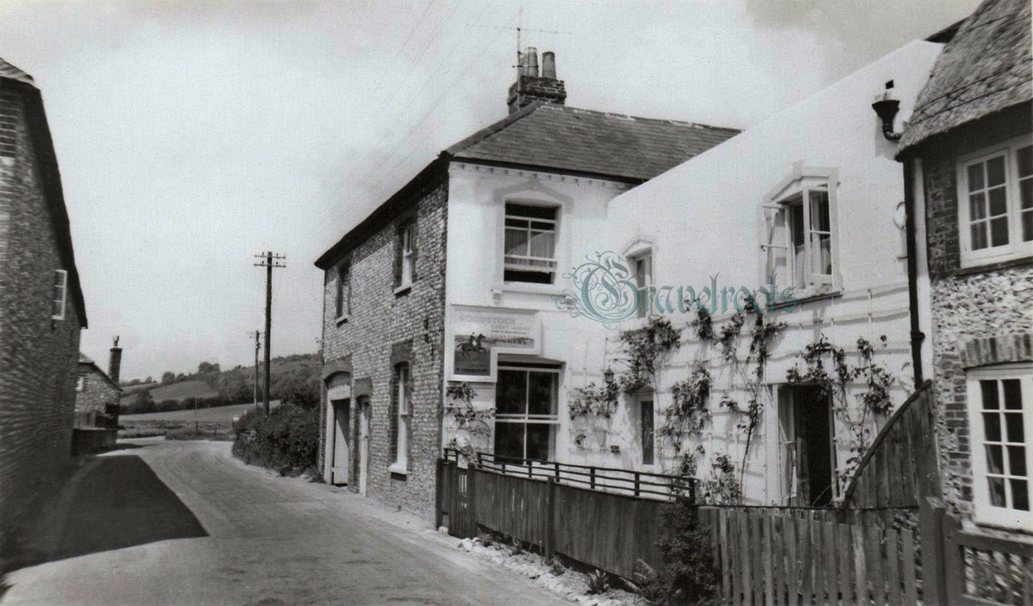 Old photo of Woodstock Guest House, Charlton, Singleton, Sussex - click image below to return