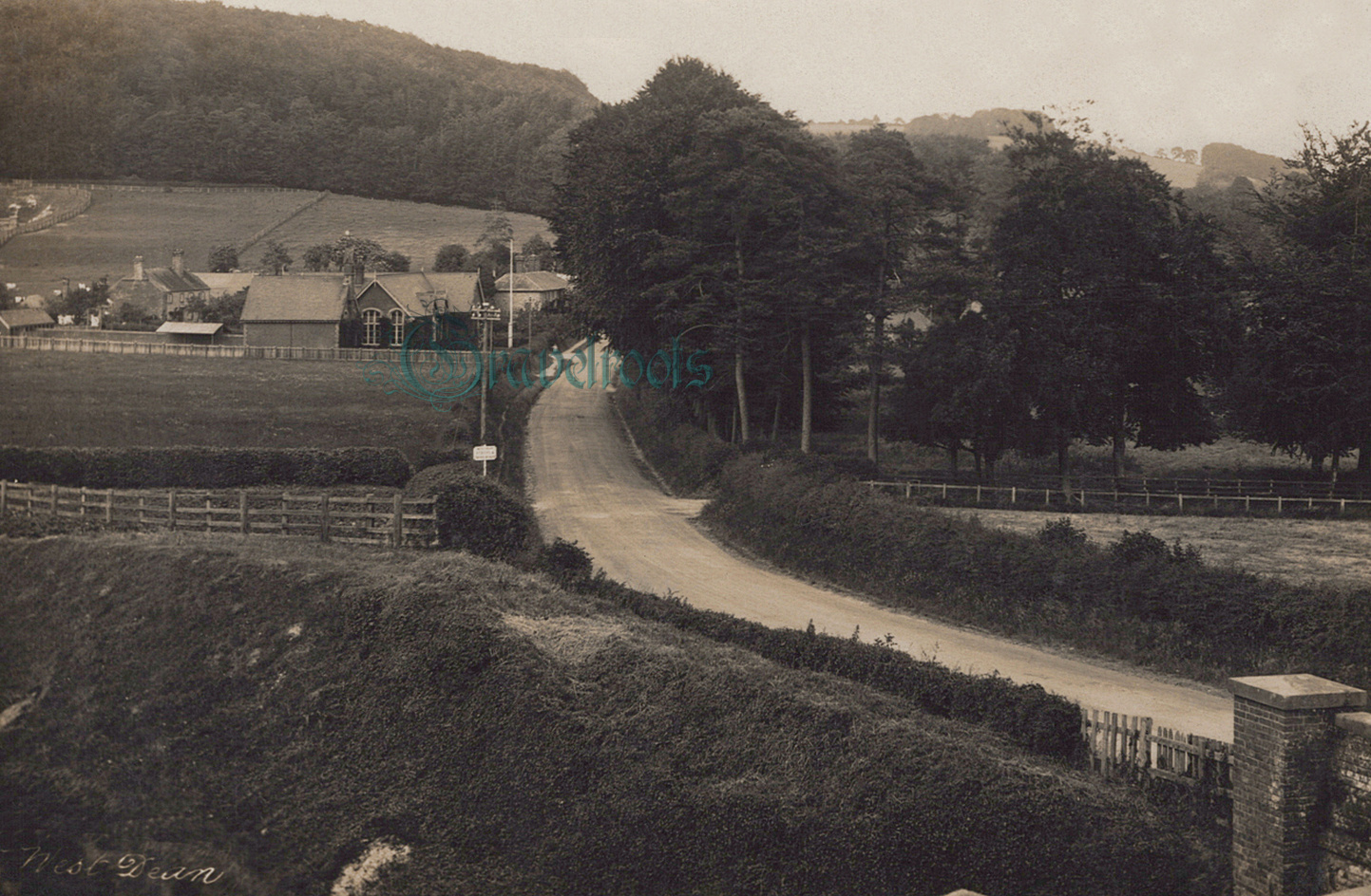 Old photo of West Dean, Nr. Singleton -  - click image below to return