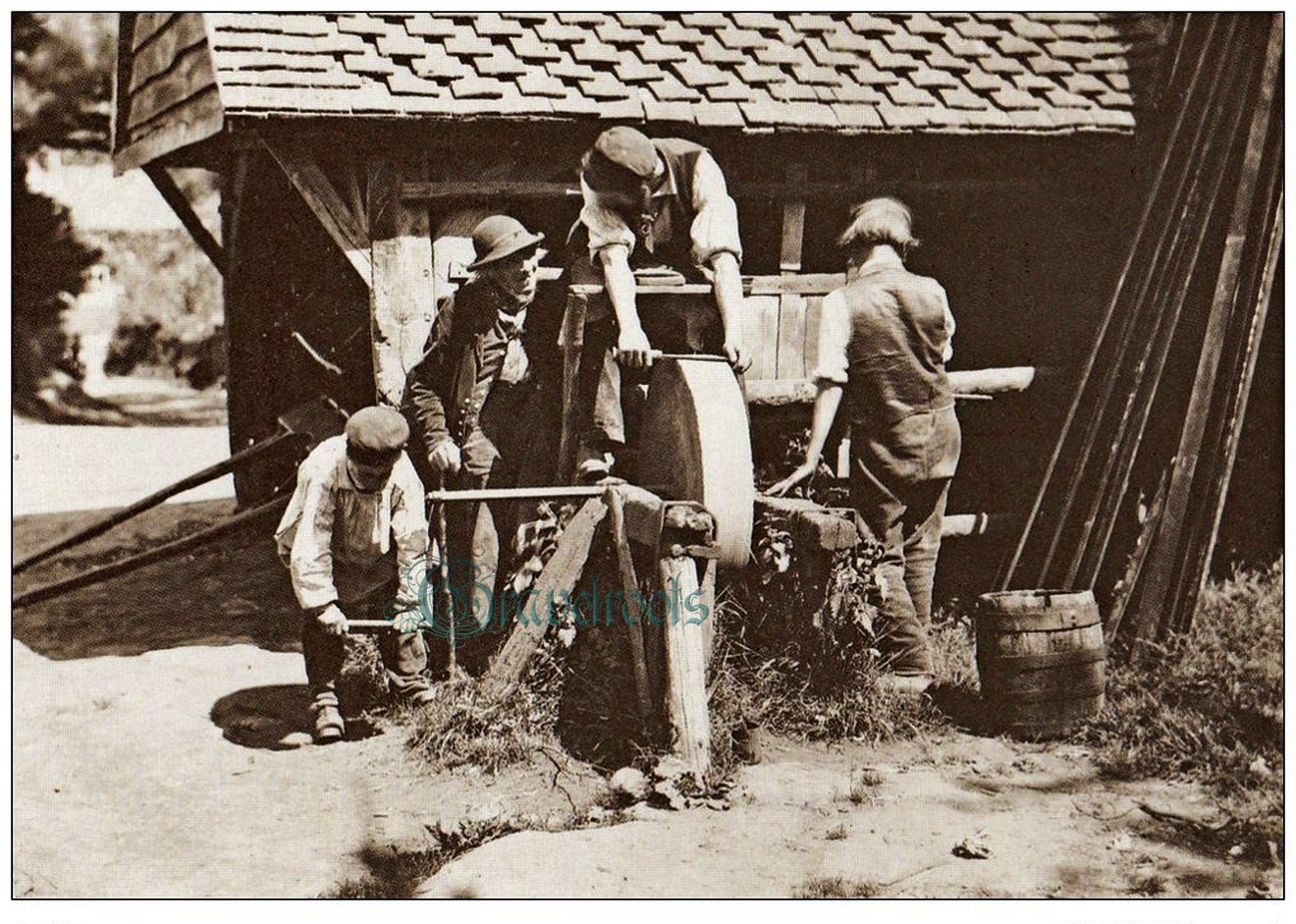 Farmyard Scene, Cobham, click image below to return