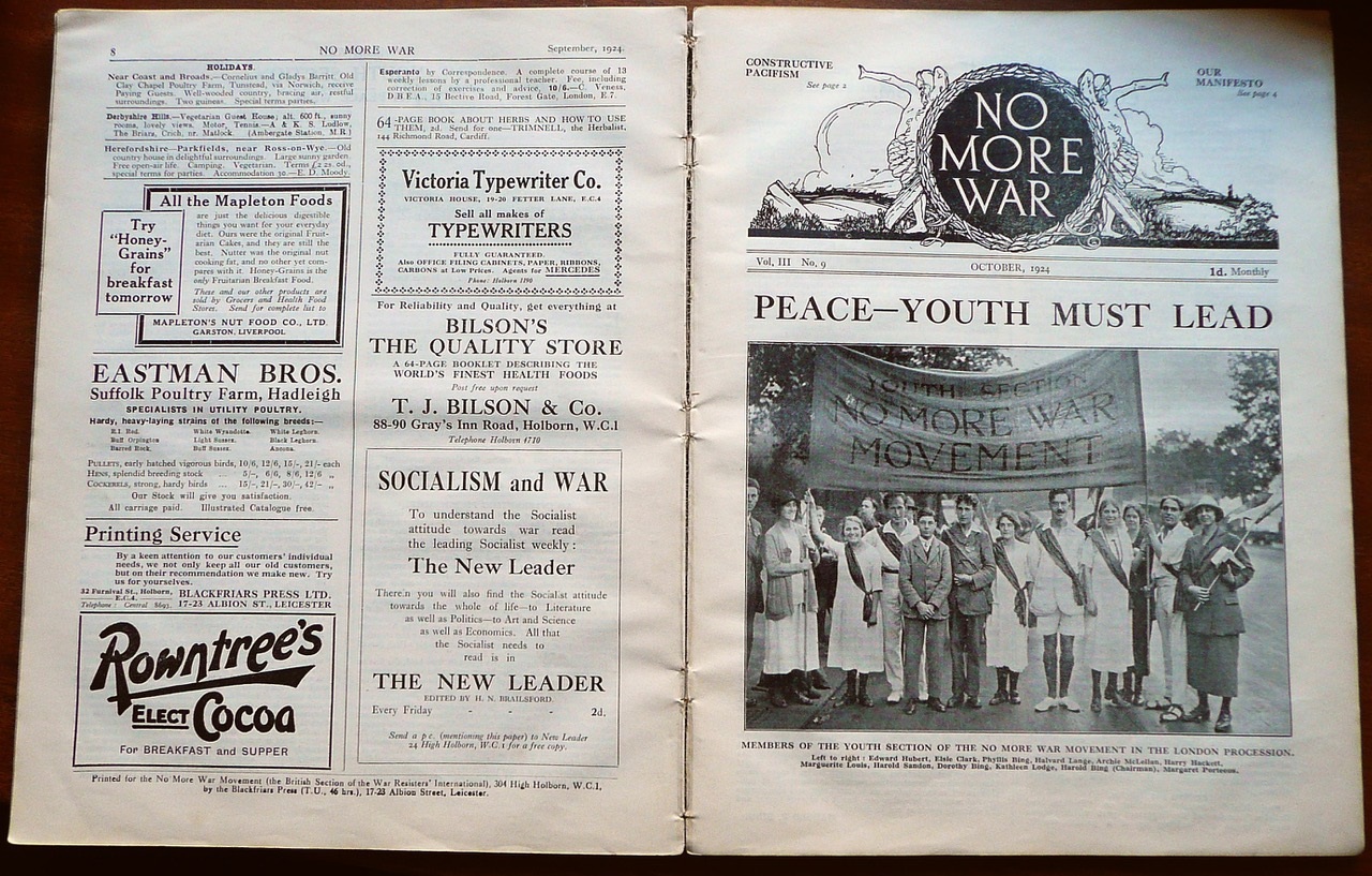 No More War Movement, click image to return