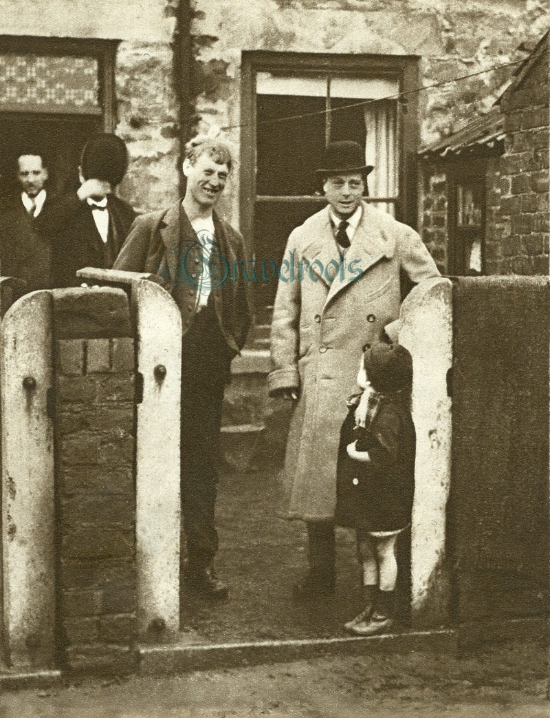  old Social history photos of Prince of Wales with North East Miners  - click image to return