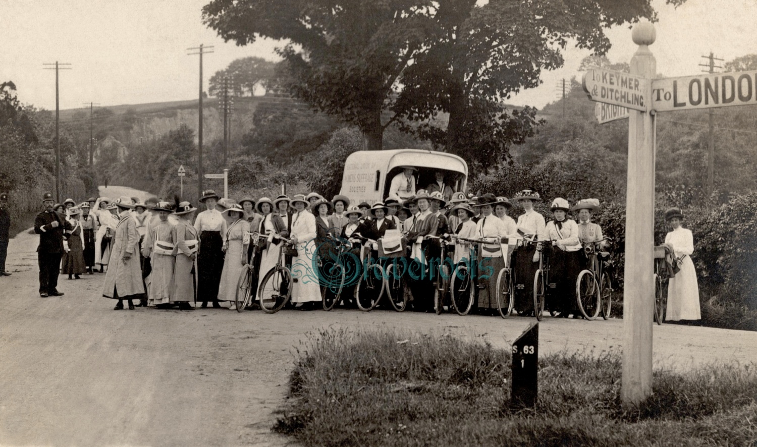  old  Social history photos of suffragettes, Sussex - click image below to return