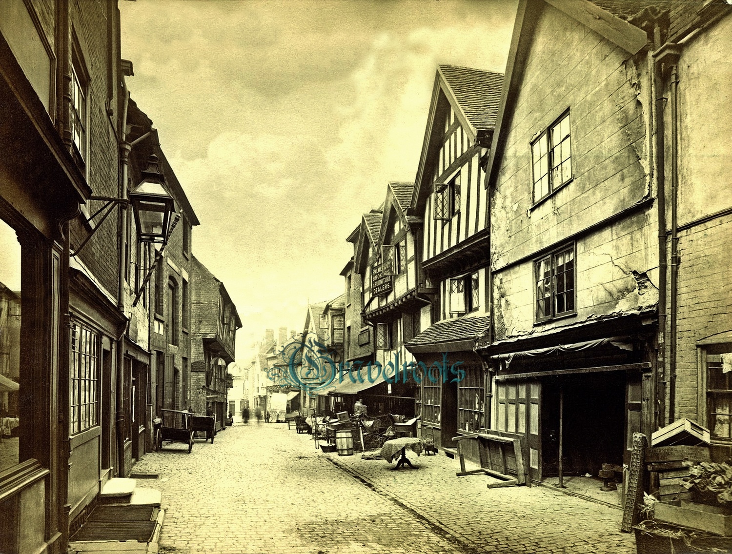  old Social history photos of Butchers Row, Coventry, Warwickshire  - click image below to return