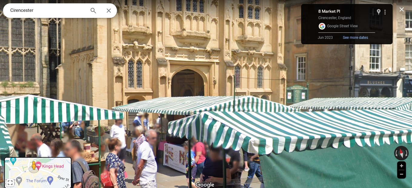Market Place, Cirencester, Gloucestershire - click image to return