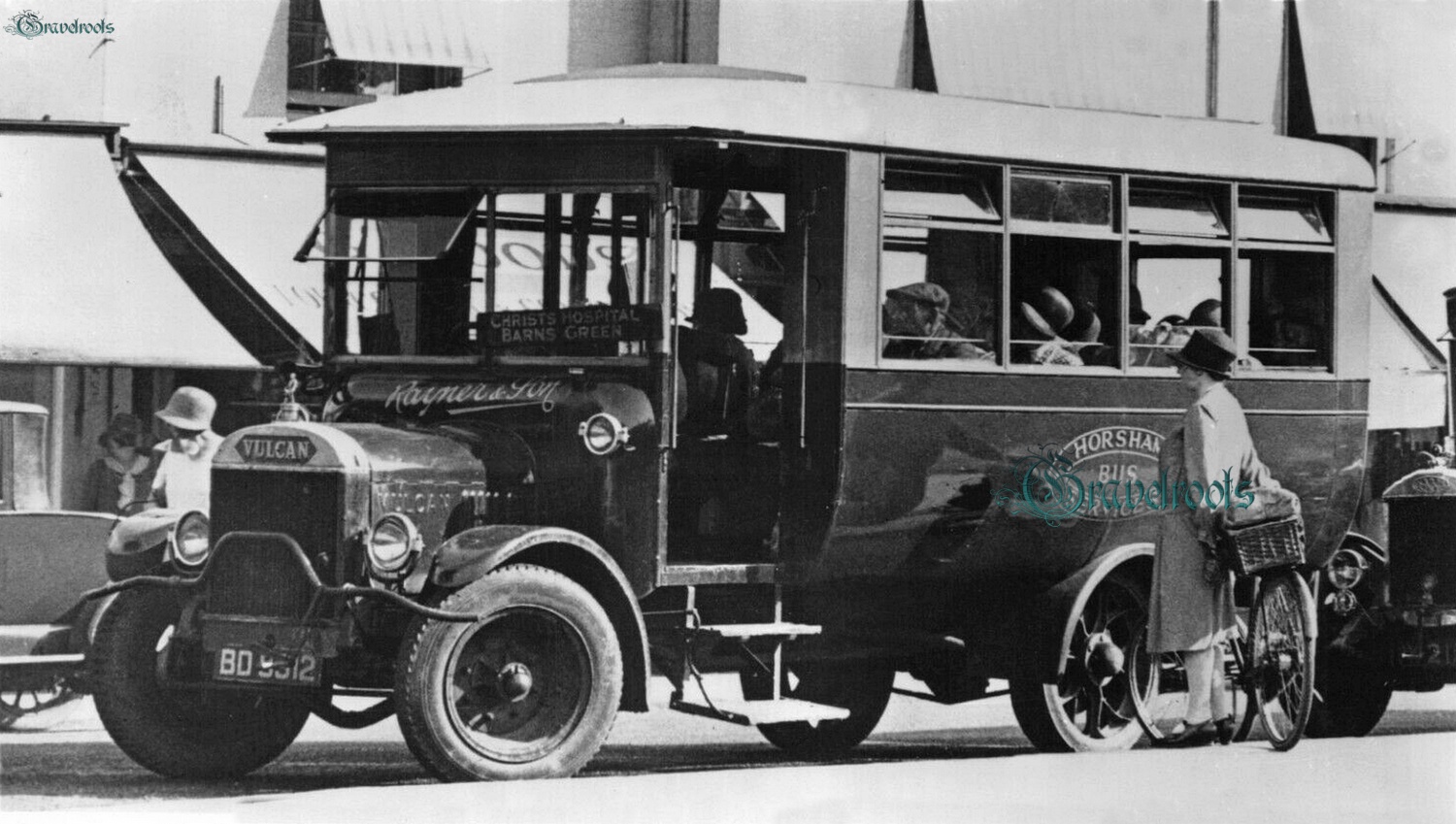  old Social history photos of Horsham Bus Services 1920s, Sussex - click image below to return