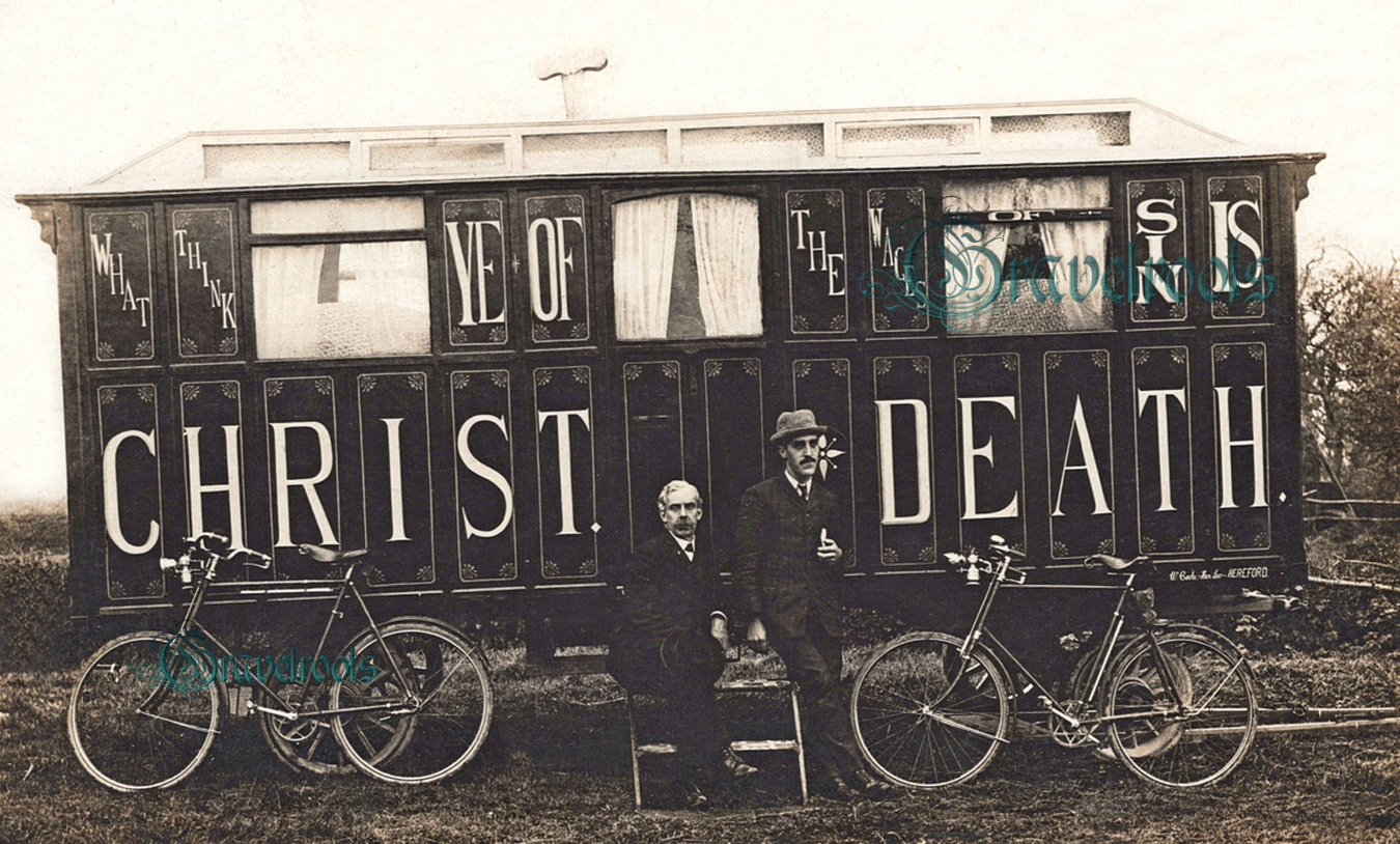  old Social history photos of Mobile Gospel van, Hereford - click image to return