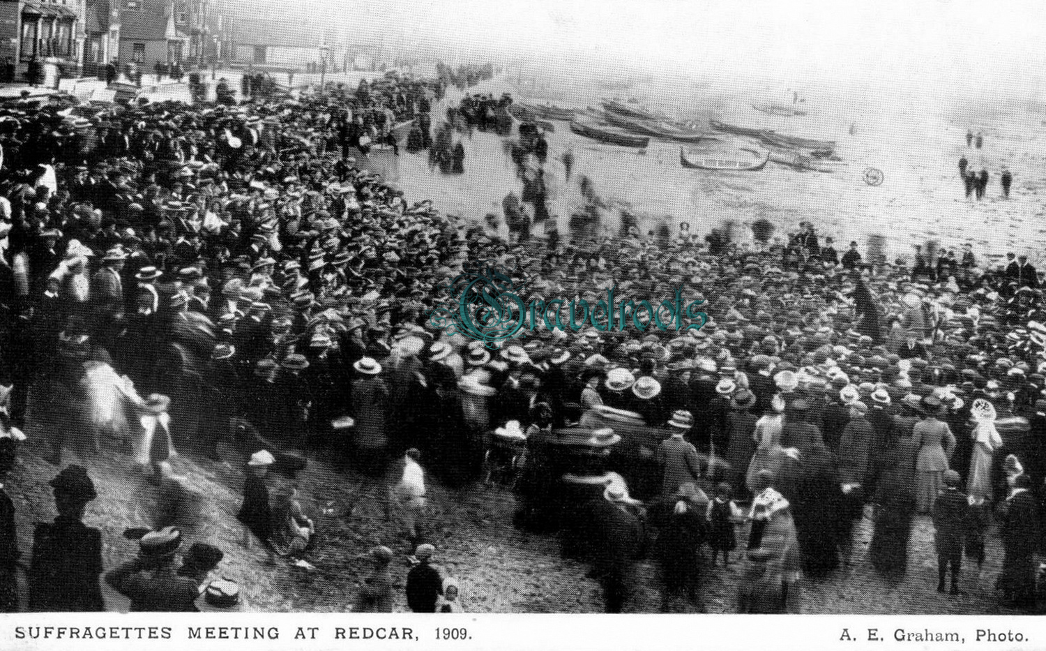  old Social history photos of Suffragettes, Redcar, Yorkshire - click image to return