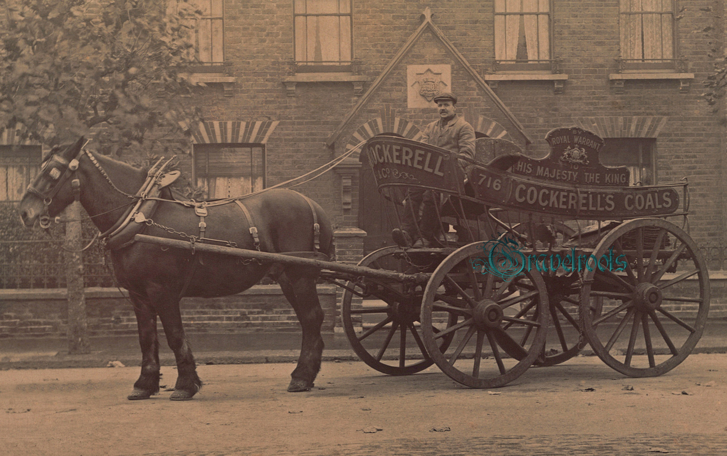 old Social history photos of Cockerells Coals, a coal merchant - click image to return