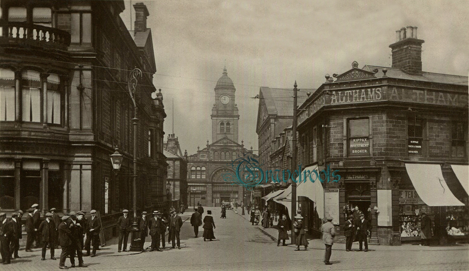  old  Social history photos of Market Street, Nelson, Lancashire - click image to return