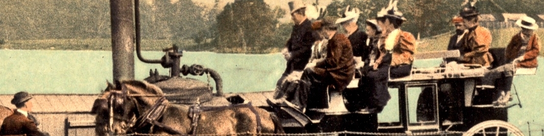 old Social history photos of Windermere Ferry, Bowness, Cumbria - click image below to return