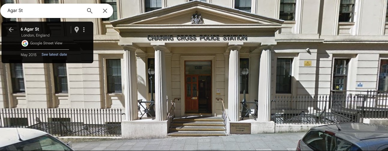 Charing Cross Police Station - click image to return