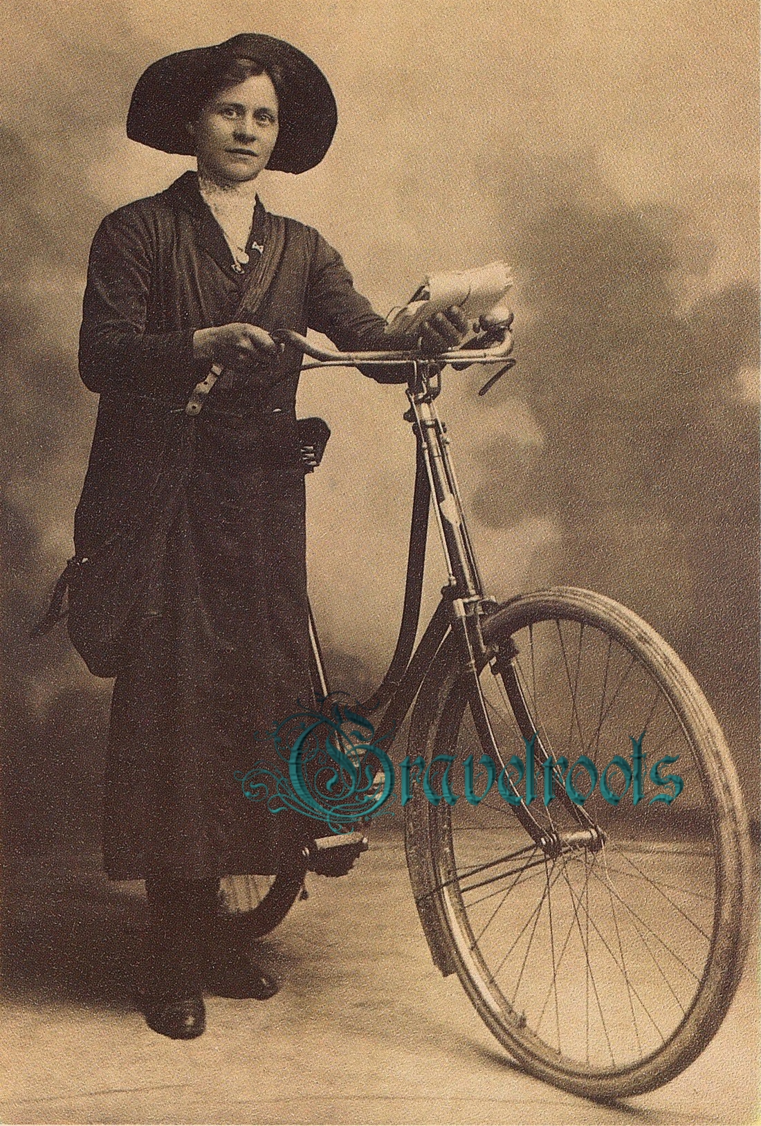 Blossom Stevens, Postwoman at Ashmore, Dorset WW1 - click image to return