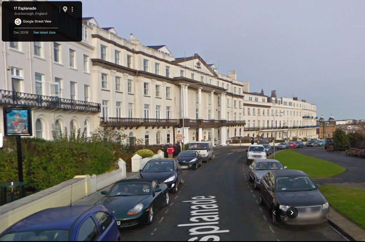 Crown Hotel, Scarborough, Yorkshire - click image below to return