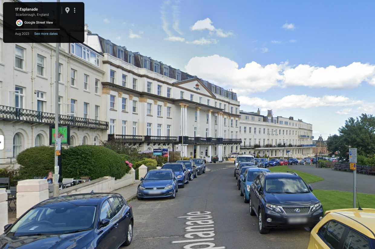 Crown Hotel, Scarborough, Yorkshire - click image to return
