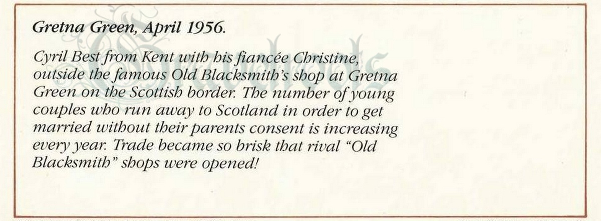  old Social history photos of Gretna Green - click image to return