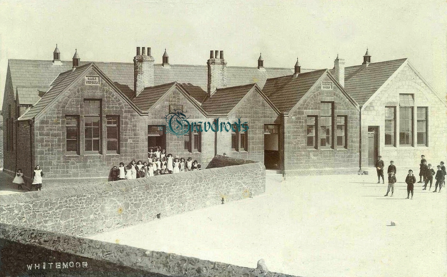 old Social history photos of Whitemoor Schools, Cornwall - click image to return