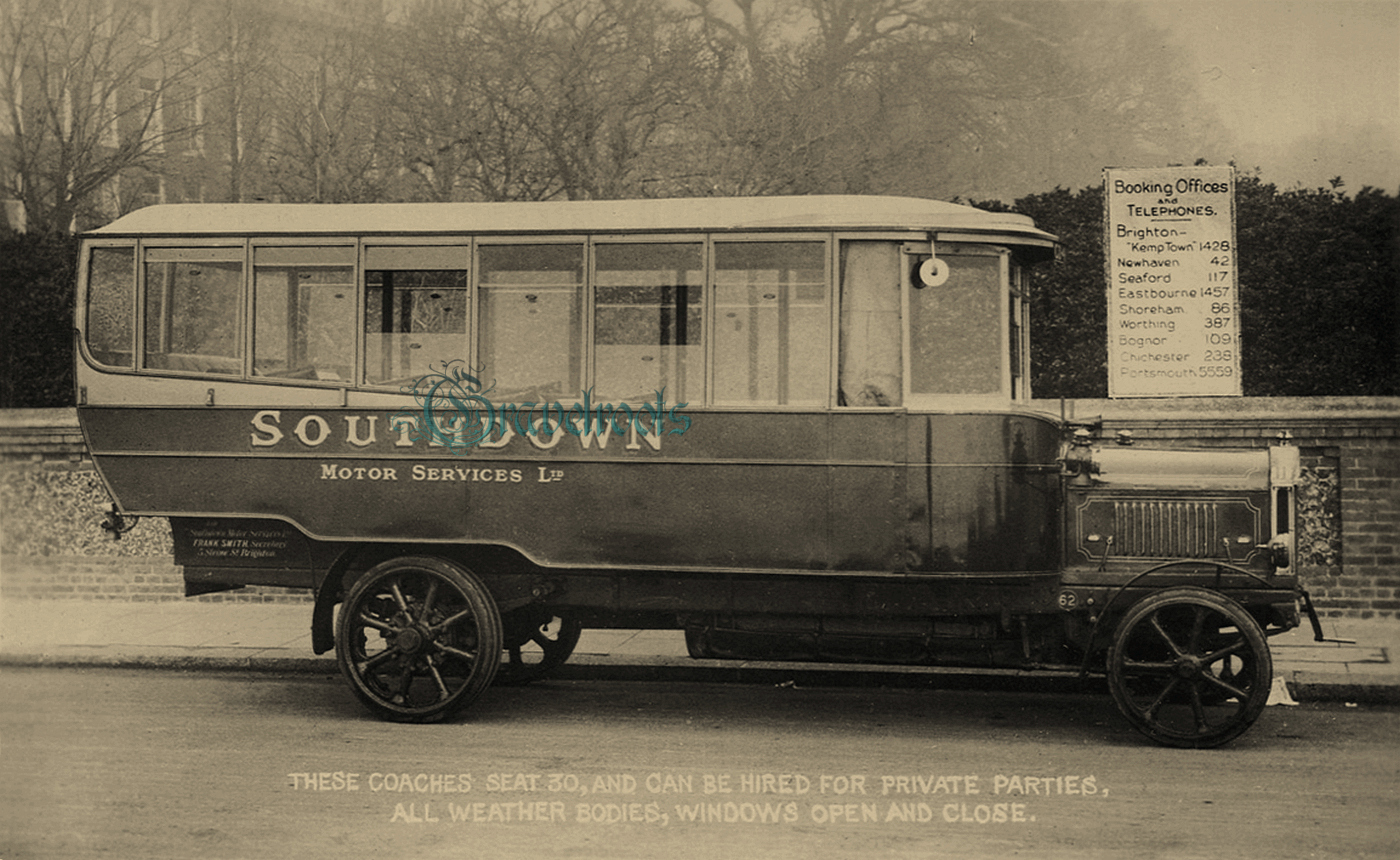  old Social history photos of Hiring of Southdown Motor Services Coach, Sussex - click image to return