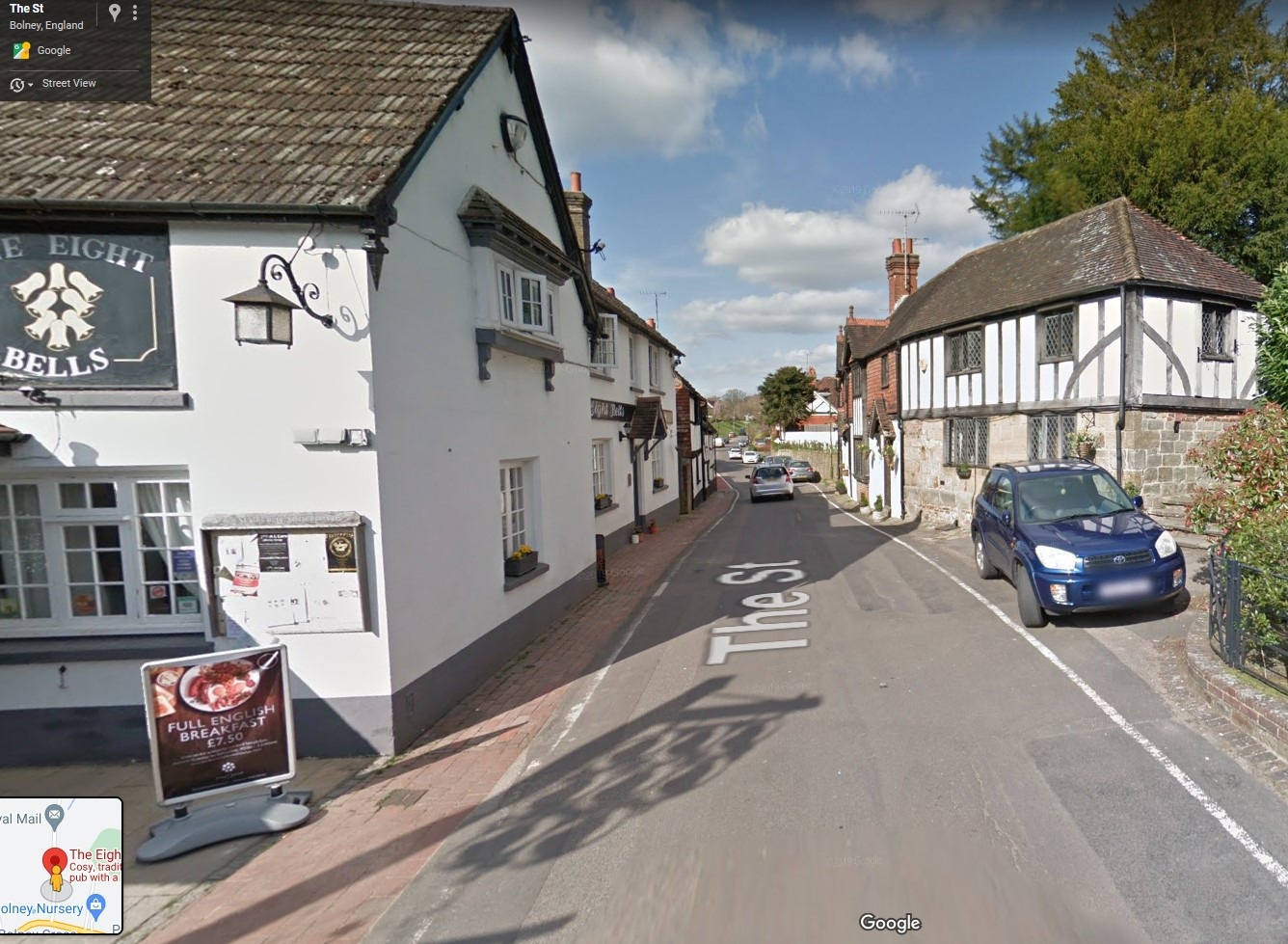 Eight Bells, Bolney, Sussex - click image to return