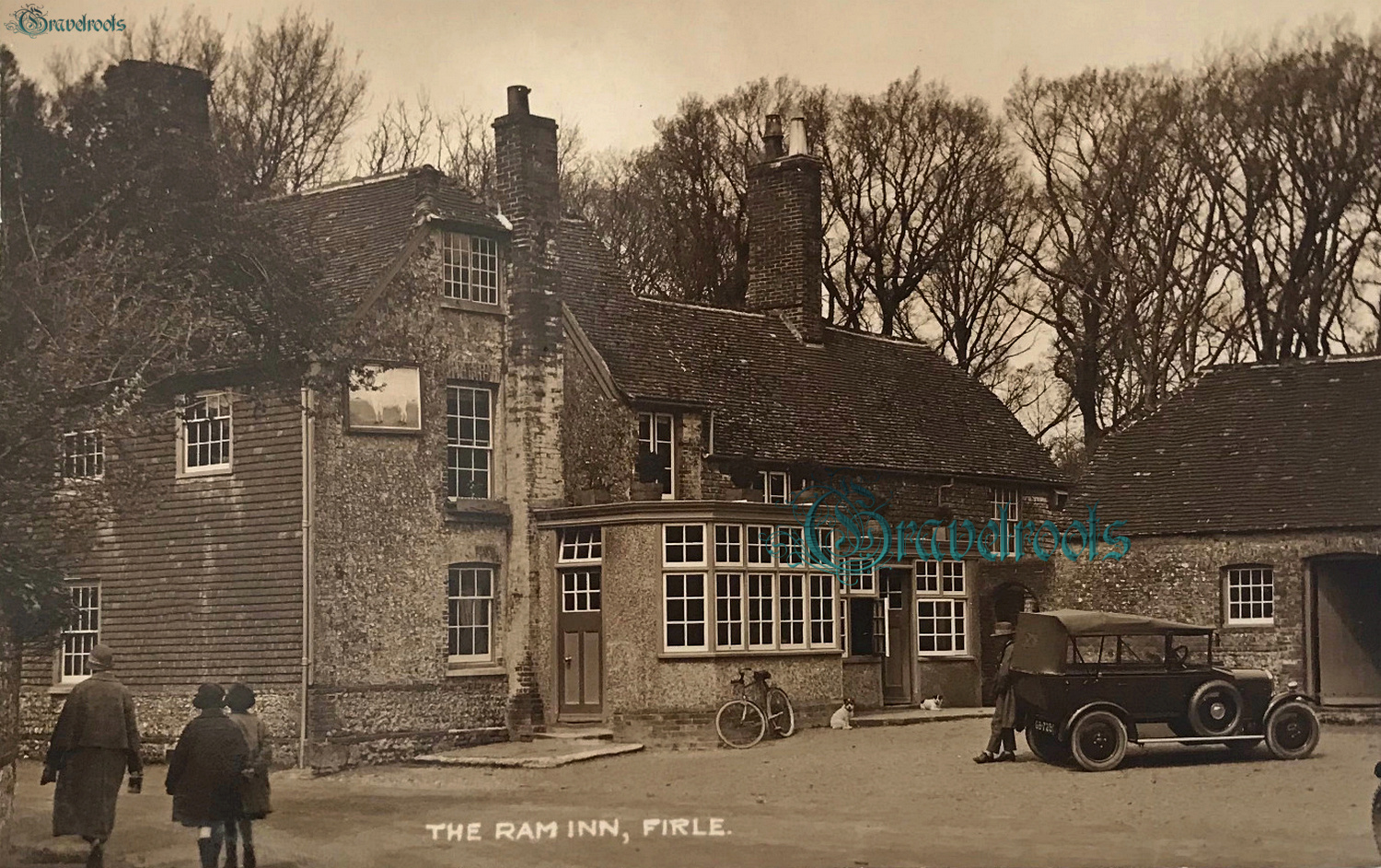  old photos of old Pubs Bars and Hotels, Firle, Sussex - click image below to return