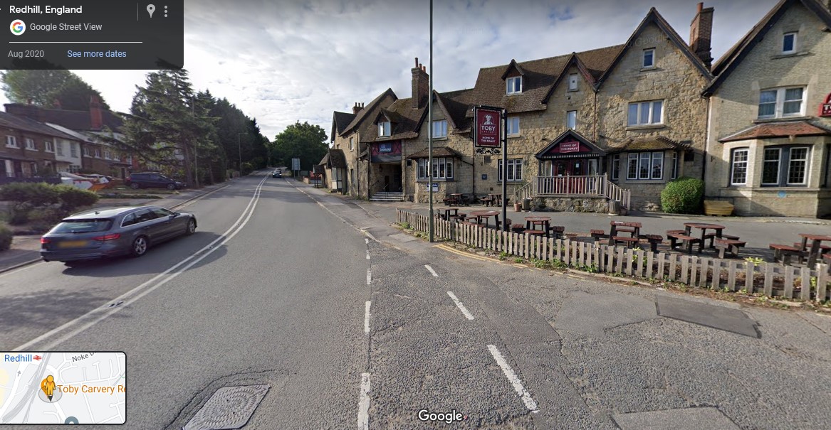 A25 Redstone Hill, Redhill, Surrey - click image to return